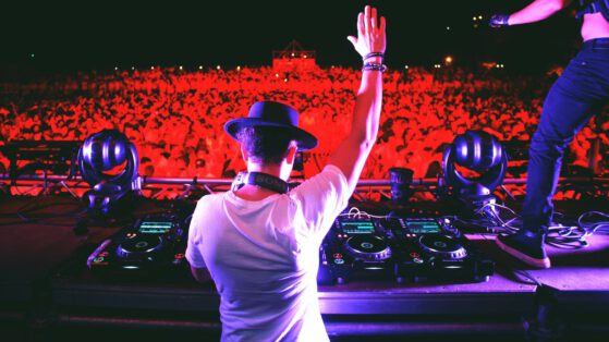 How do DJs use visuals to interact with their audience on social media?